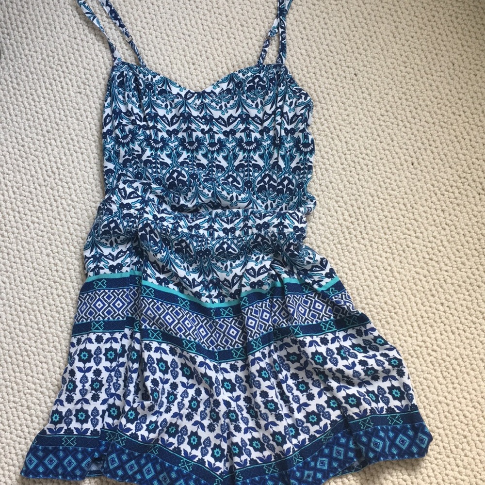 Hollister romper (patterned & spaghetti straps)